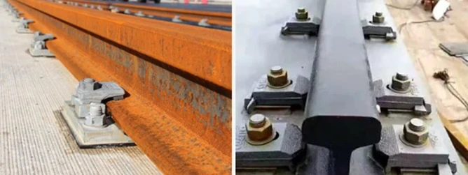 crane rail fixing crane rail fixing