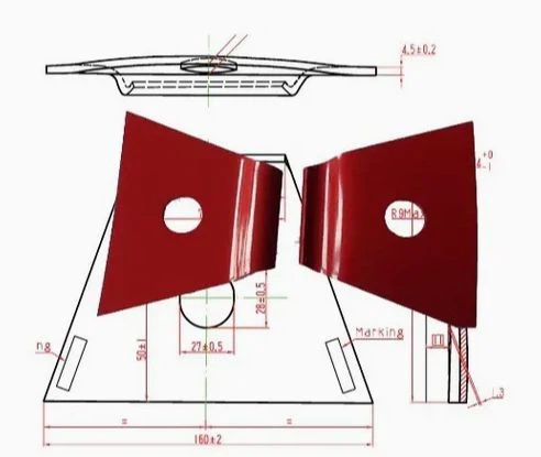 Nabla Clip Rail Fastening System For Tramway